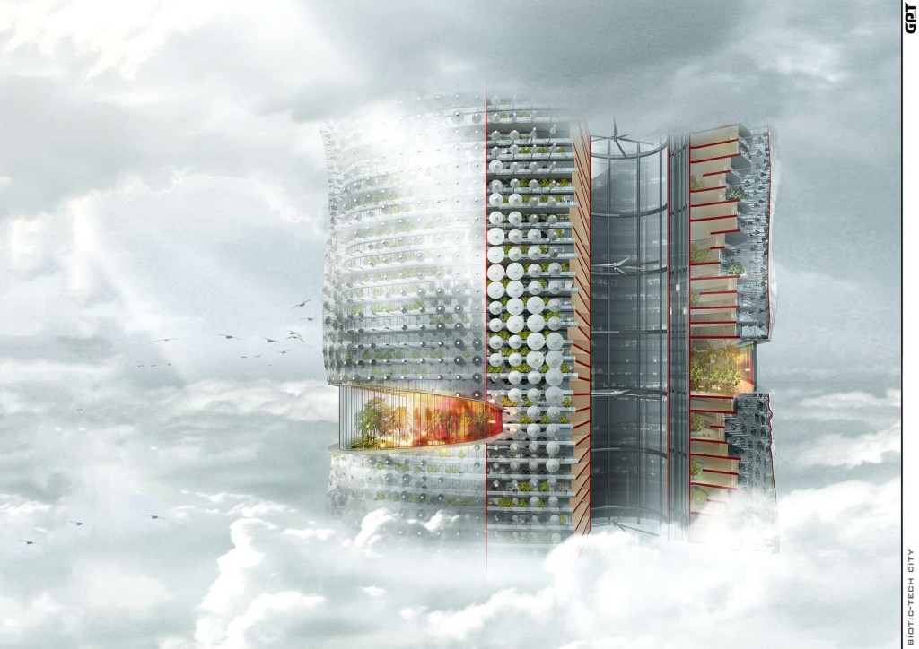 Biotic Tech Skyscraper by GPT Architecture