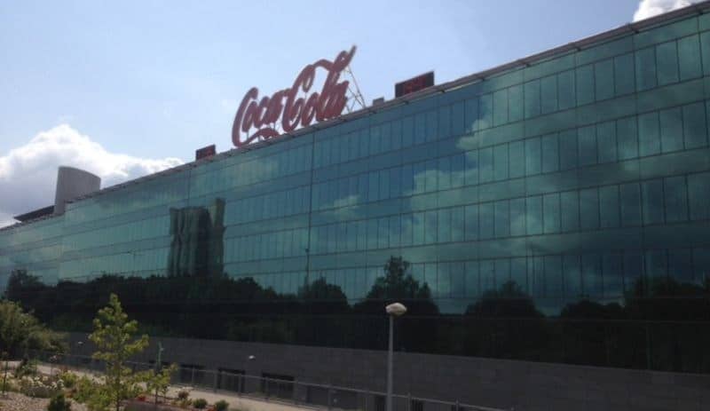 The installation of Umisol Infrared Blocking Filter at Coca Cola Headquarters in Brussels improves the glazing and is one of the opportunities to give new life to the existing building.Umisol solar films offer effective solar control properties during summer and an energy-efficient thermal insulation during winter and improve the indoor comfort. (PRNewsFoto/Umisol Group N.V.)