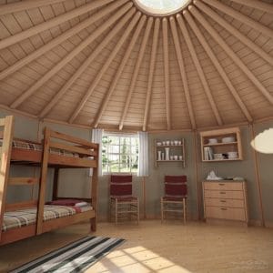 Freedom Yurt Cabin is affordable and energy efficient