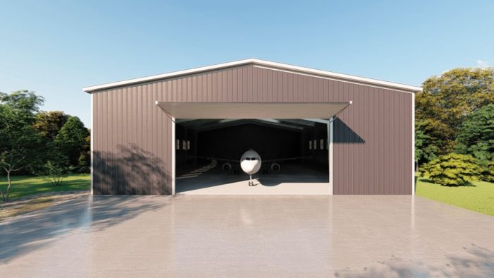 Aircraft hangars 100x125 hangar metal building rendering 2