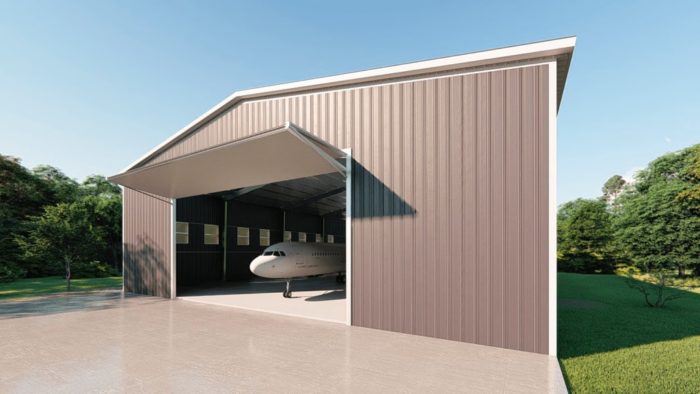Aircraft hangars 100x125 hangar metal building rendering 3