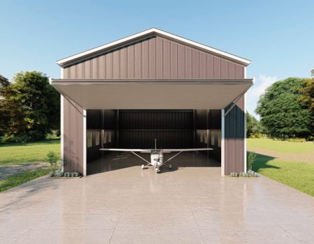 Aircraft hangars 30x40 hangar metal building rendering 2