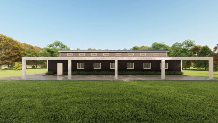 Barns 60x100 barn metal building rendering 5 1
