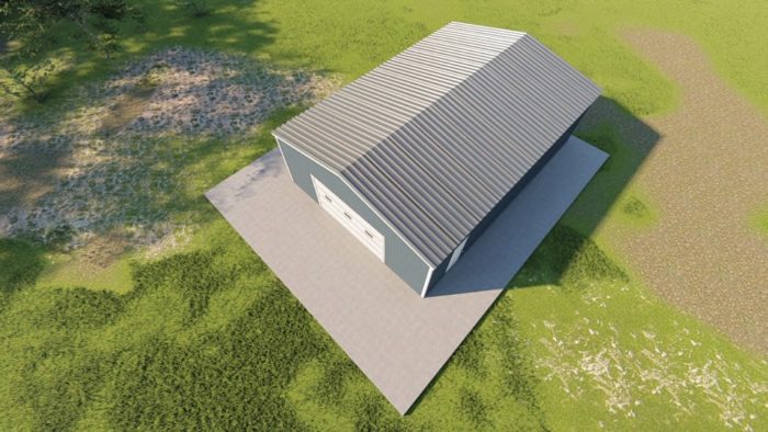 C channel building packages 30x40 c channel metal building rendering 6