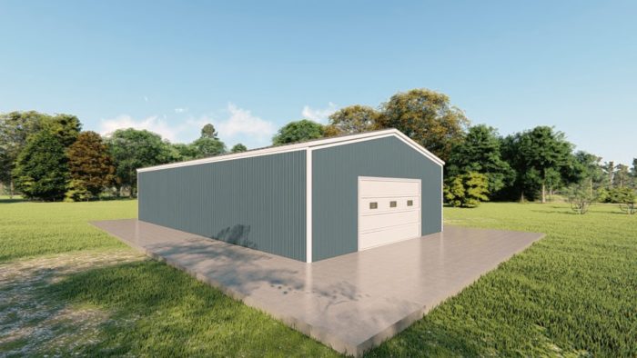 C channel building packages 30x52 c channel metal building rendering 4 1