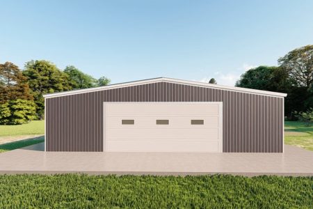 Garages 40x60 garage metal building rendering 2