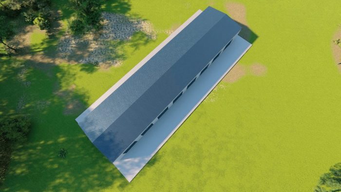 mini storage 30x120 mini storage metal building rendering 6