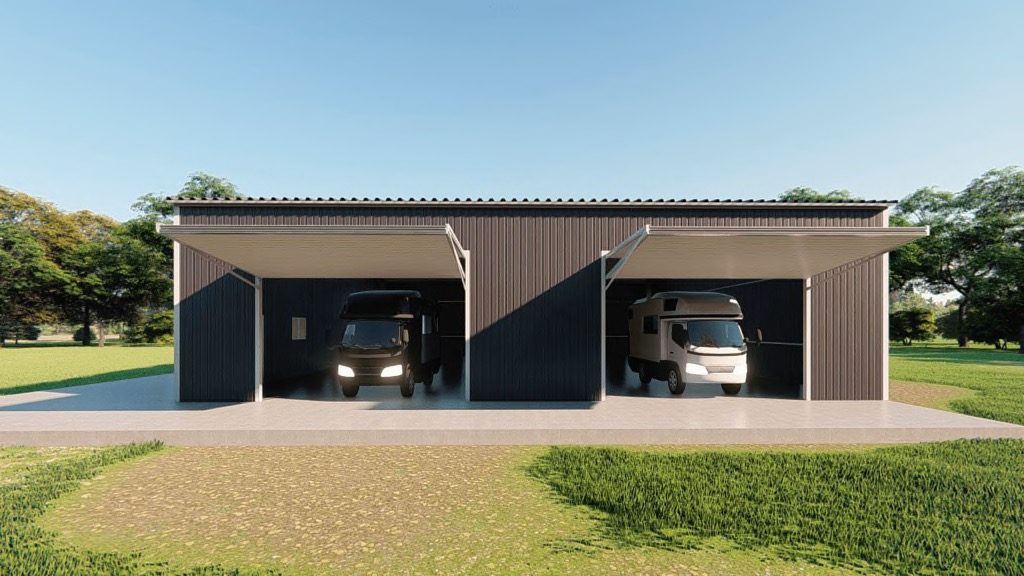 rv garages 60x60 metal building rendering 5