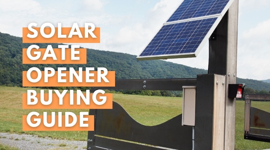 Solar gate opener