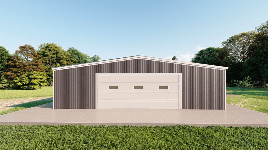 Garages 40x60 garage metal building rendering 2