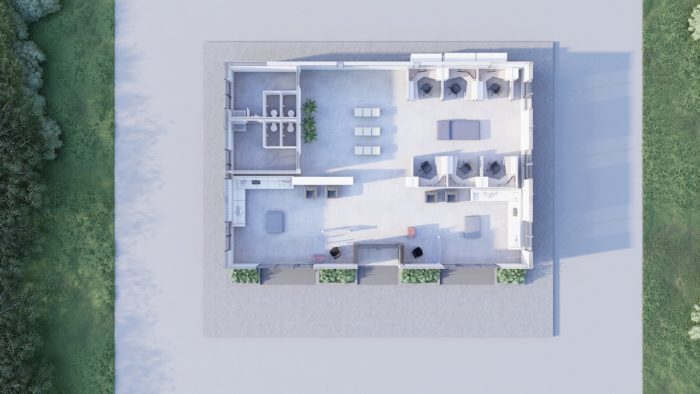 Modular Office 60X36 9 3d floor plan 2 image