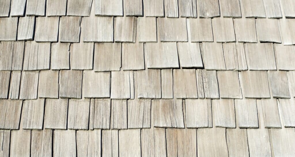 wooden shake roof