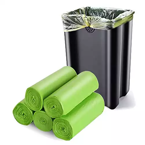 ETSUS Biodegradable Trash Bags for 13-15 Gallon Bins - Tall Kitchen Garbage  Bags with Drawstrings - Durable Compost Bags for Home, Office, and Bathroom  - Plant-Based and Eco-Friendly - 75 Count 