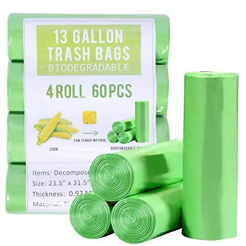 GLEAVI 400 Pcs Golden Garbage Bag Office Trash Can Office Trash Bags Pet  Waste Bags Small Trash Trash Bags Decor Home Disposable Garbage Bag Compost