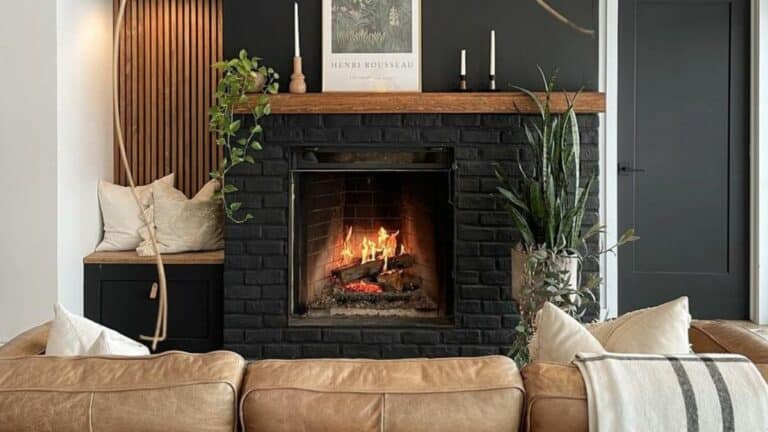 Black Brick Fireplaces