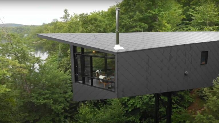 Architect Built A Mind Blowing Cabin That Floats 60 Feet Above the Ground For The Best Views